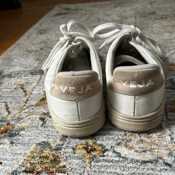 Sneakers Veja V-12 White Leather Size 8 - read description - Picture 5 of 7